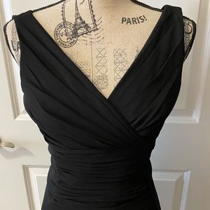 White House Black Market Sleeveless Ruched Dress